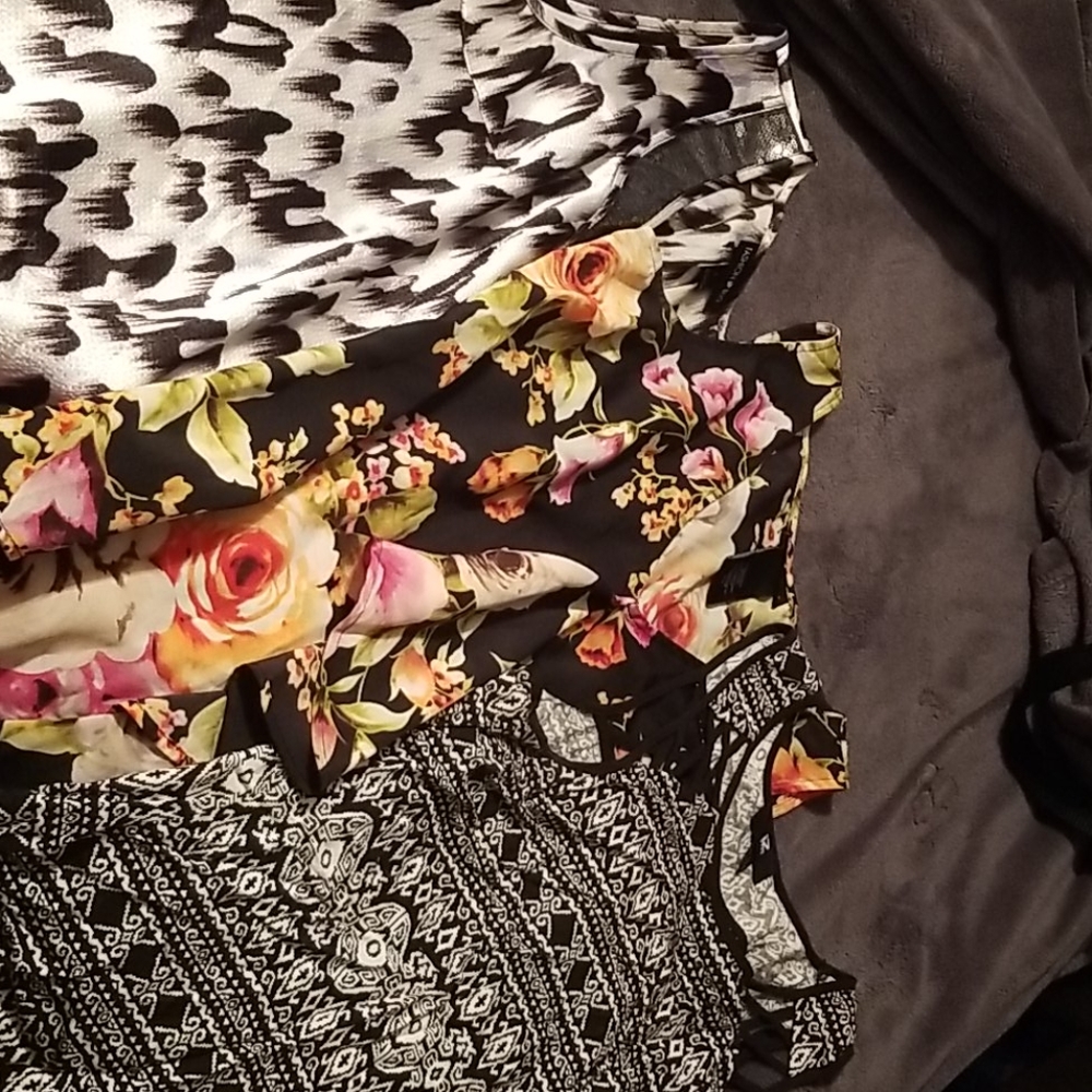 3 womens dressy tank tops